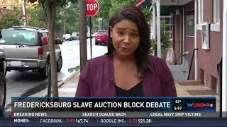 Debate over Virginia slave auction block site