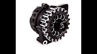 Mechman B7864370B E Series Billet 370A Alt - Fits 6/12 CS144 - Black Finish