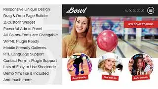 Bowl - Responsive Bowling Center WordPress Theme | Themeforest Website Templates and Themes