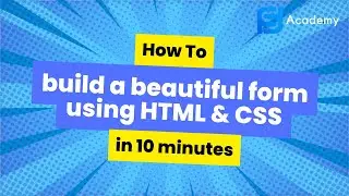 HTML Tutorial: How to Build Beautiful form with HTML and CSS (Part 2)