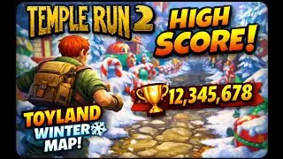 Temple Run 2 Full Gameplay | Toyland Winter Map ❄️ | High Score Run 🏆