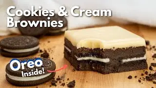 Amazing Cookies Cream Brownies Recipe