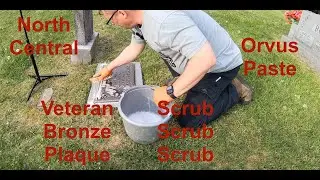 Washing Bronze Plaques Veterans Robey & Teeter
