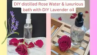 Homemade pure distilled rose water & luxurious Rose & lavender bath