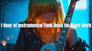 Neon Groove Focus | 1 Hour of Instrumental Funk Rock for Night Work