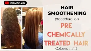 😱 HAIR SMOOTHENING ON PRE chemically TREATED HAIR😱 wait for the results 😍 #viralvideo #shimla #hair