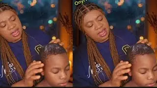 ASMR 💫 Выщипывание чешуек волос, почесывание, растрескивание десен и чистка лица, массаж ушей для...