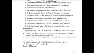 B.Sc(H)Physics Syllabus (IV Semester) Delhi University