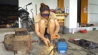 Repairs and Restores Complete Grinding Machine Electric MOTOR - Mechanical Girl / Nho
