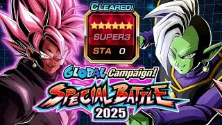HOW TO BEAT STAGE 1 SUPER3 DIFFICULTY OF THE GLOBAL CAMPAIGN SPECIAL BATTLE 2025 | DBZ DOKKAN BATTLE