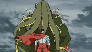 Omni man VS Monster - Kaiju Fight scene | Invincible Episode 7