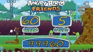 Angry Birds Friends Tournament Week 60 Level 5 High Score 100 K Weekly power up