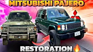 Mitsubishi Pajero Restored From Scrap | Prado Engine 5vz & Pearl Green Painted | In Pakistan
