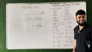 #13 General Organic Chemistry (GOC) | Mesomeric Effect  +M & -M effect |Class 11 Chemistry| NEET+JEE