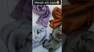 Metallic silk hijaabs available on Veil_by_Fatima ❣️#youtubeshorts #shorts #viral #hijabcollection