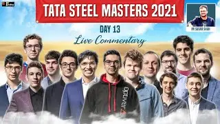 Can Anish Giri win Tata Steel Masters 2021? | Round 13 #Live Commentary by Sagar Shah, Amruta Mokal