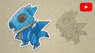 How to draw Origami dragon from dragon mania legends