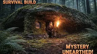 31 Day&rsquo;s challenge😱Ancient Forest Shelter Survival Build &ndash; Mystery Unearthed in the Wild! #handmade 