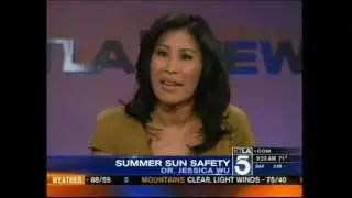 Dr. Jessica Wu Segment on KTLA - about sun cream