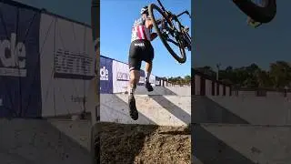 How to Cyclocross dismount and run barriers faster with more momentum. #cyclocross #bicycle #gravel