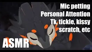 [furry ASMR] Petting you ✨🤍✨ (mic petting | personal attention | mouth sounds)