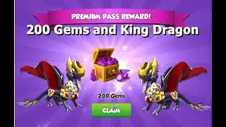 200 Gems and King Dragon-Dragon Mania legends | Dragonmaster Pass Event | DML