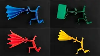 Origami Avatar: The Last Airbender &mdash; How to Make the 4 Element Benders (Easy Step by Step)