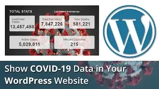 Show coronavirus Data in WordPress website || coronavirus data WordPress plugin