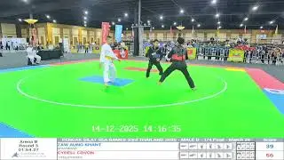 Cyrell Covon (PHI) VS Zaw Aung Khant (MYA) - 33rd Sea Games 2025 Thailand D Pa