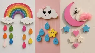 DIY cute wall hanging|thermocol craft ideas|wall decor|waste material craft @nainsparkle