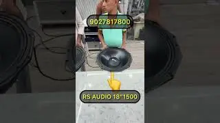RS AUDIO 18&rdquo;1500 & ATIPRO 18&rdquo;2000 COMPARISON.. 9027817800.. #shorts #dj #bass #speaker #shortsfeed