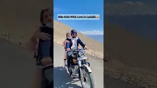 Bike Ride With GF in Ladakh 😍 Rajat Sharma | Swati Monga #rajatbornstar #shorts #youtubeshorts