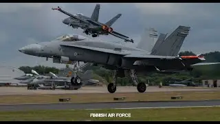 Finnish Air Force F/A-18 Solo Display -RIAT 2019- UHD