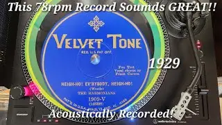 😮 Еще одна АБСОЛЮТНО ЧИСТАЯ акустическая запись 1929 года на пластинке 78 об/мин, воспроизведенна...