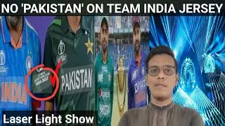 NO Pakistan On Team India Jersey  | Laser Light show 🎆