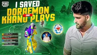 I saved Doraemon YT and khanu plays 😍 fans meet up￼ | PUBG mobile  | rock Op￼