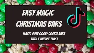 How to make EASY Christmas Cookie Bars! DELICIOUS Magic Bars with a Krispie Twist!
