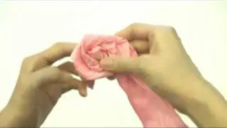 簡易製作紙玫瑰~摺出玫瑰花