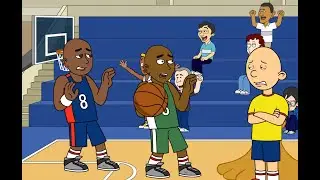 Caillou Plays in the NBA and Poops on the Court/Grounded