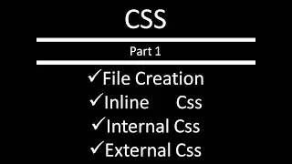 CSS Tutorial part 1 File Creation in Hindi