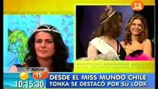 Tonka Tomicic - Avergonzada de su look en el Miss Mundo Chile 1995