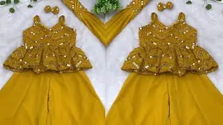 3 Years Baby Frock Cutting And Stitching baby girl frock cutting and stitching-3 Year baby dress cut