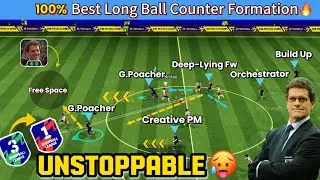 100% лучшая схема длинных контратак для Фабио Капелло в eFootball Mobile 2026 | Лучшая схема 💯🔥