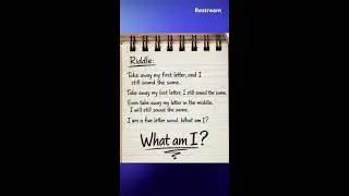Riddle challenge❤🌄