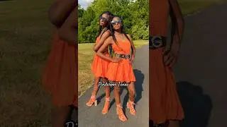 Twin Models Practice Posing #shorts #models #runway #pose #twins
