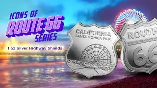 California Santa Monica Pier - Icons of Route 66 (1 oz Silver)