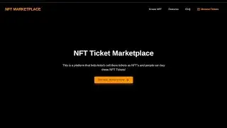 NFT Ticket Marketplace