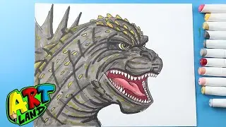 How to Draw Godzilla Minus One Face