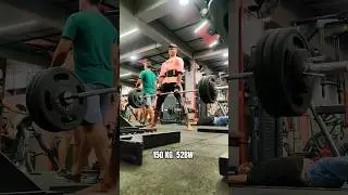 150 kg 05 reps on 52 .5 kg bodyweight