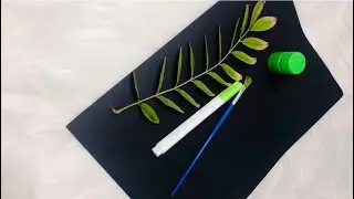 Leaf print diy / creative & fun / tutorial &hellip;..#fun #creative #youtube 